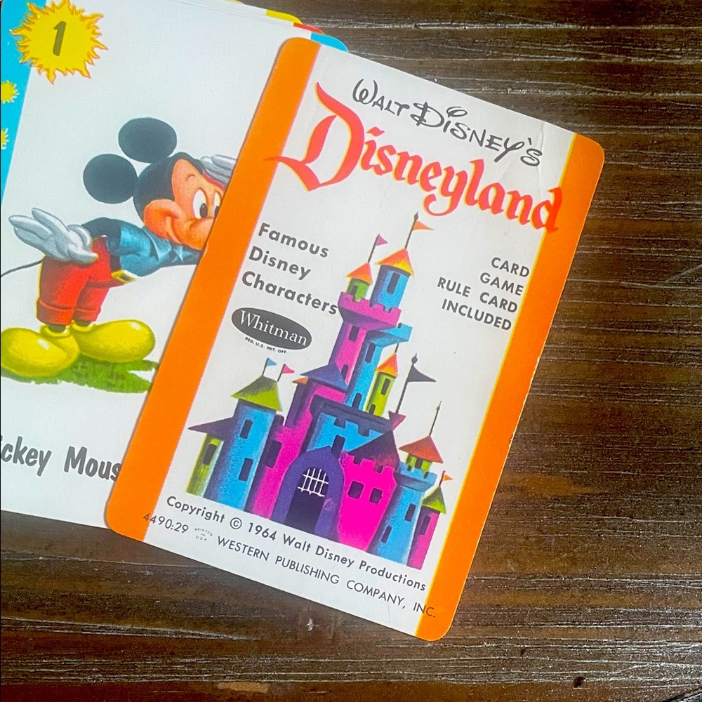 Vintage Disney playing cards set